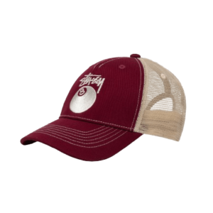 Stussy Contraste Rougeâtre Merch Casquette