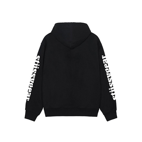 Stussy-Gear-Zip-Hoodie-Black-1 Stussy zippé Gear noir capuche Pull