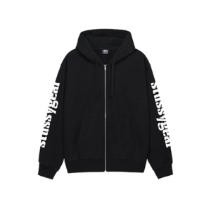Stussy zippé Gear noir capuche Pull