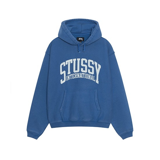 Stussy-International-Hoodie-Blue (2) Stussy Bleu capuche International Pull