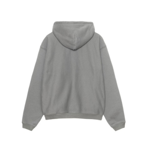 Stussy zippé Outline Gris capuche Pull