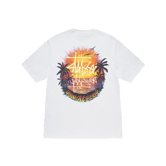 Stussy-Sunset-T-Shirt (3) Stussy Coucher de soleil Merch Shirt